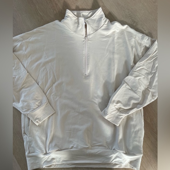 Jax & Lennon Tops - Jax & Lennon Women's Off White Half-Zip Pullover Top Size Extra Small
